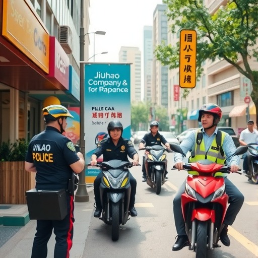 广州花都警企协联动 九号公司助力“一盔一带”,守护外卖骑手安全骑行(图4) 广州花都警企协联动 九号公司助力“一盔一带”,守护外卖骑手安全骑行(图4)