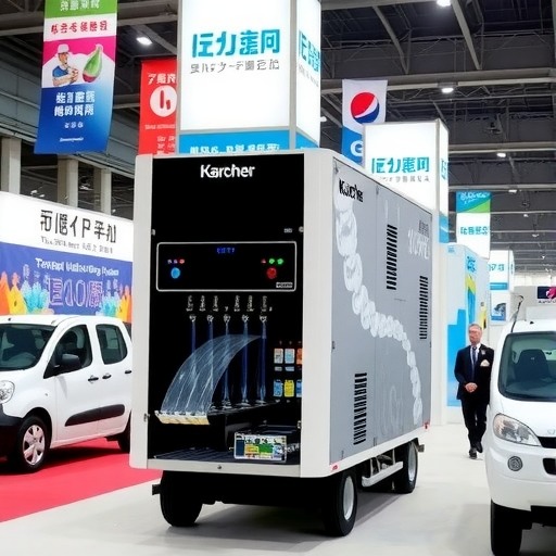 第八届进博会首批展品入馆，德国卡赫商用矿泉鲜水机顺利进驻