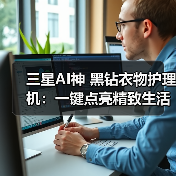三星AI神 黑钻衣物护理机：一键点亮精致生活 轻松开启SPA