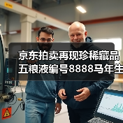 京东拍卖再现珍稀藏品 五粮液编号8888马年生肖酒拍出2.9