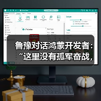 鲁豫对话鸿蒙开发者:“这里没有孤军奋战,只有托付后背的战友”(图3) 鲁豫对话鸿蒙开发者:“这里没有孤军奋战,只有托付后背的战友”(图3)