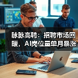 脉脉高聘：招聘市场回暖，AI岗位量单月暴涨11倍（图2）