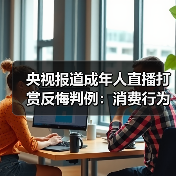 央视报道成年人直播打赏反悔判例：消费行为而非赠与，事后反悔无