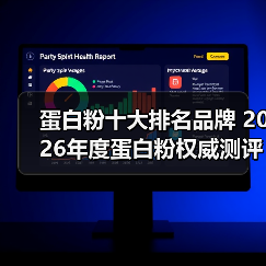 蛋白粉十大排名品牌 2026年度蛋白粉权威测评