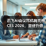 讯飞AI会议耳机将亮相CES 2026，重磅升级“你好，小万”语音唤醒功能（图2）