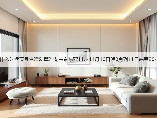 2025年双十一什么时候买最合适划算?淘宝京东双11从11月10日晚8点到11日结束28小时内买最便宜(图3) 2025年双十一什么时候买最合适划算?淘宝京东双11从11月10日晚8点到11日结束28小时内买最便宜(图3)