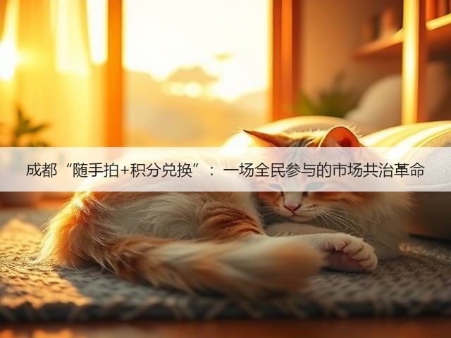 成都“随手拍+积分兑换”:一场全民参与的市场共治革命(图2) 成都“随手拍+积分兑换”:一场全民参与的市场共治革命(图2)