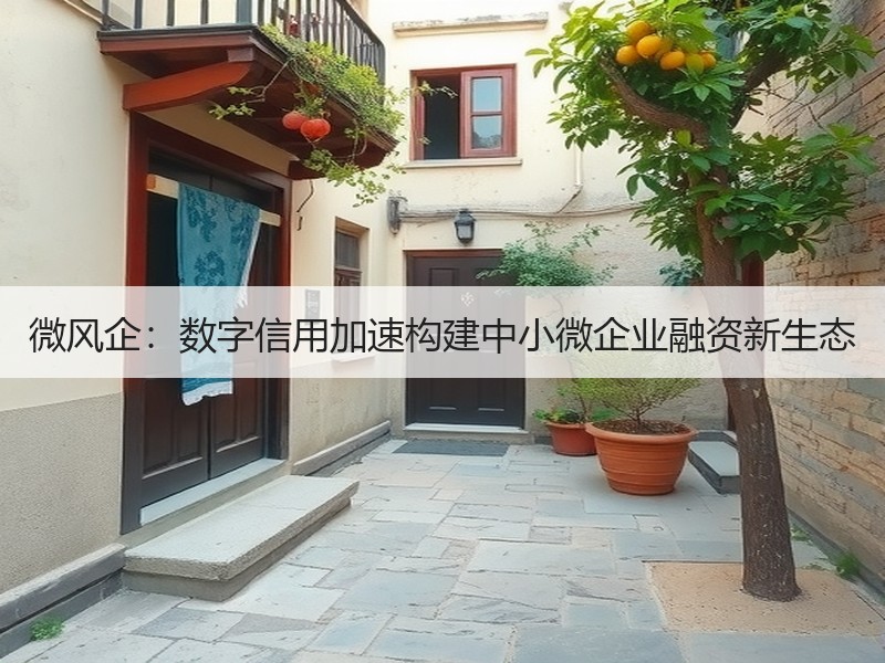 微风企：数字信用加速构建中小微企业融资新生态