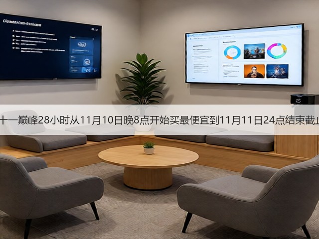 2025双十一巅峰28小时从11月10日晚8点开始买最便宜到11月11日24点结束截止最划算(图2)