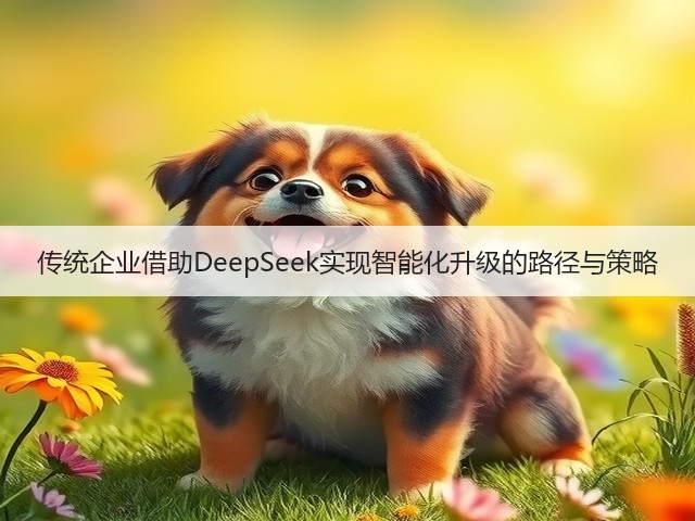 传统企业借助DeepSeek实现智能化升级的路径与策略(图3) 传统企业借助DeepSeek实现智能化升级的路径与策略(图3)