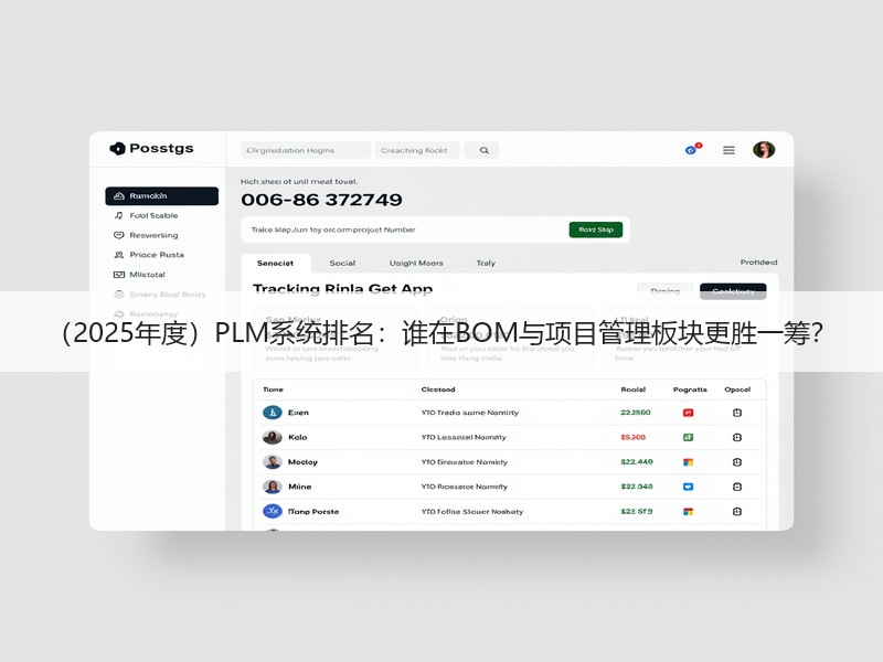 （2025年度）PLM系统排名：谁在BOM与项目管理板块更胜