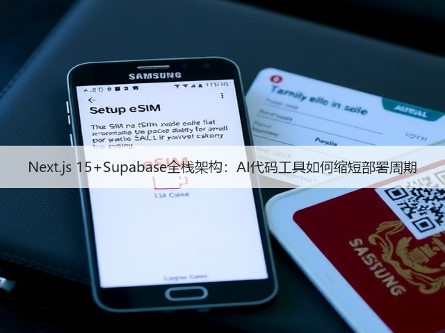 Next.js 15+Supabase全栈架构:AI代码工具如何缩短部署周期(图1) Next.js 15+Supabase全栈架构:AI代码工具如何缩短部署周期(图1)