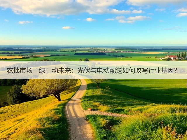农批市场“绿”动未来:光伏与电动配送如何改写行业基因?(图1) 农批市场“绿”动未来:光伏与电动配送如何改写行业基因?(图1)