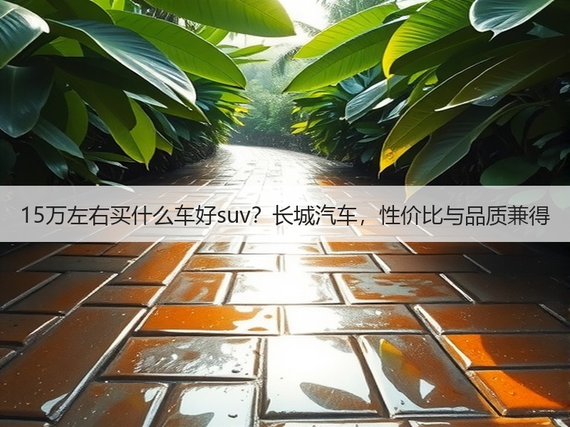 15万左右买什么车好suv？长城汽车，性价比与品质兼得