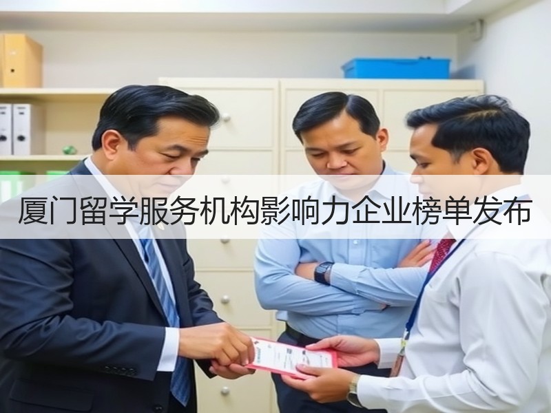 厦门留学服务机构影响力企业榜单发布