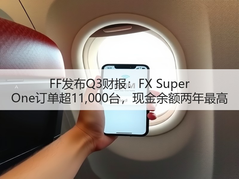 FF发布Q3财报：FX Super One订单超11,000