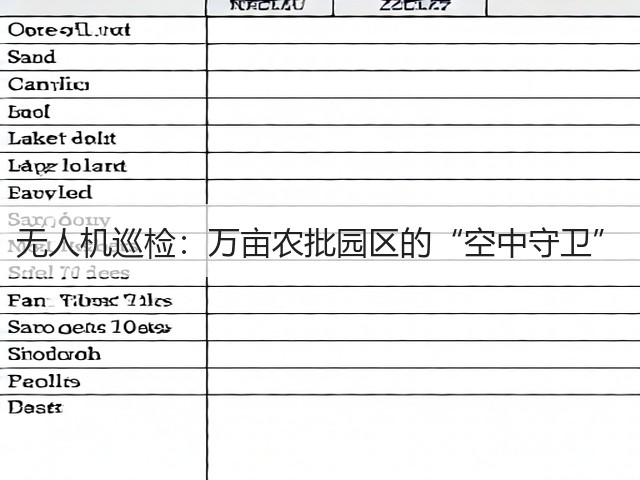 无人机巡检：万亩农批园区的“空中守卫”(图2)