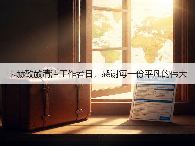 卡赫致敬清洁工作者日，感谢每一份平凡的伟大(图2)