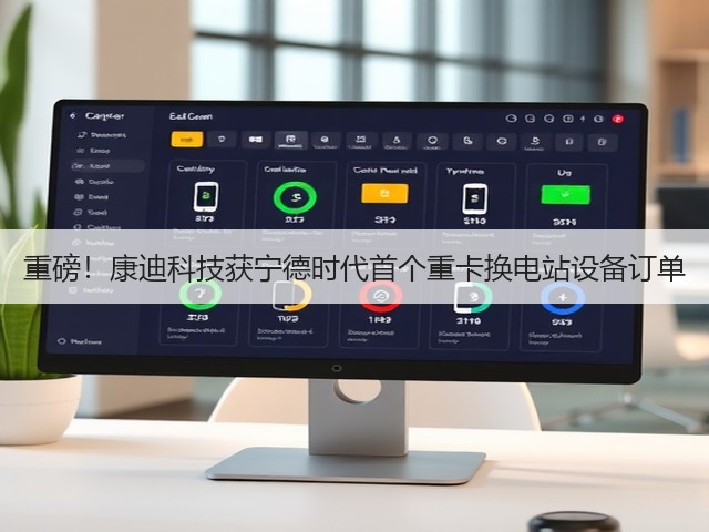 重磅!康迪科技获宁德时代首个重卡换电站设备订单(图2) 重磅!康迪科技获宁德时代首个重卡换电站设备订单(图2)