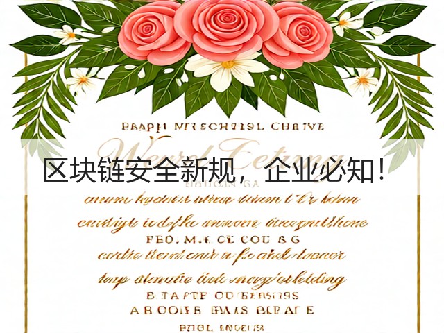 区块链安全新规,企业必知!(图3) 区块链安全新规,企业必知!(图3)