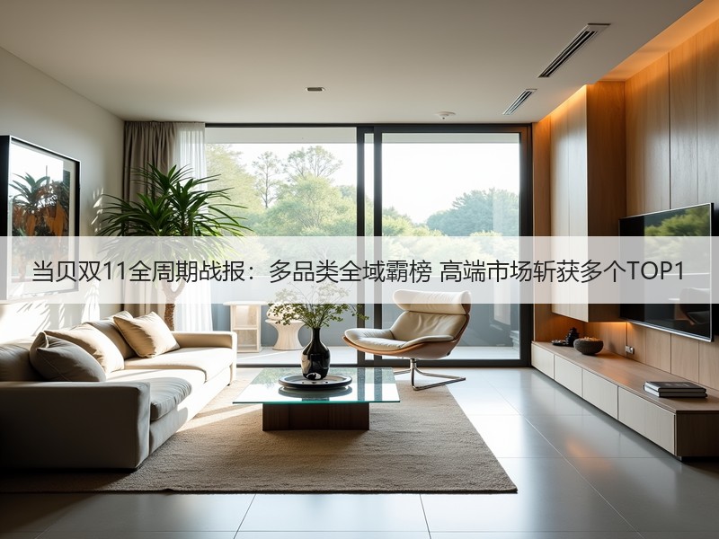 当贝双11全周期战报：多品类全域霸榜 高端市场斩获多个TOP