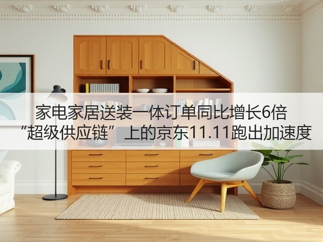 家电家居送装一体订单同比增长6倍 “超级供应链”上的京东11.11跑出加速度(图2) 家电家居送装一体订单同比增长6倍 “超级供应链”上的京东11.11跑出加速度(图2)