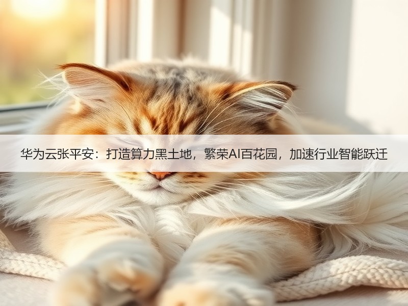 华为云张平安：打造算力黑土地，繁荣AI百花园，加速行业智能跃