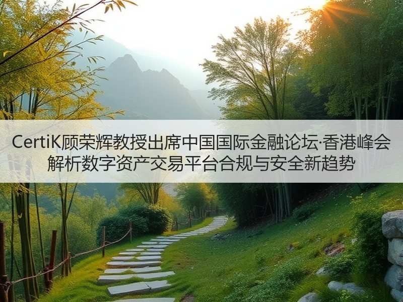 CertiK顾荣辉教授出席中国国际金融论坛·香港峰会 解析数