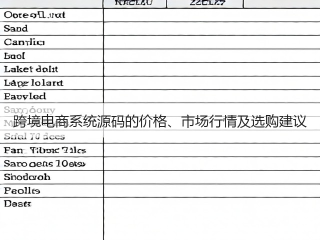 跨境电商系统源码的价格、市场行情及选购建议(图3) 跨境电商系统源码的价格、市场行情及选购建议(图3)