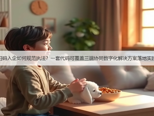 扫码入企如何规范执法?一套代码可覆盖三端协同数字化解决方案落地实践(图3) 扫码入企如何规范执法?一套代码可覆盖三端协同数字化解决方案落地实践(图3)