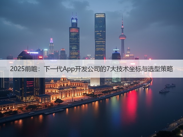 2025前瞻：下一代App开发公司的7大技术坐标与选型策略(图3)
