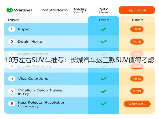 10万左右SUV车推荐:长城汽车这三款SUV值得考虑(图1) 10万左右SUV车推荐:长城汽车这三款SUV值得考虑(图1)