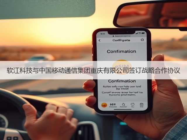 软江科技与中国移动通信集团重庆有限公司签订战略合作协议(图1)