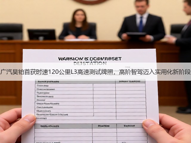 广汽昊铂首获时速120公里L3高速测试牌照，高阶智驾迈入实用化新阶段(图3)