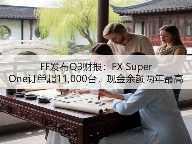 FF发布Q3财报：FX Super One订单超11,000台，现金余额两年最高(图2)