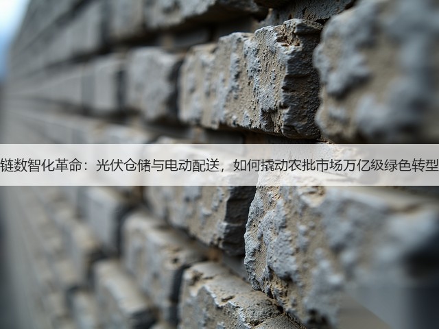 冷链数智化革命：光伏仓储与电动配送，如何撬动农批市场万亿级绿色转型？(图1)