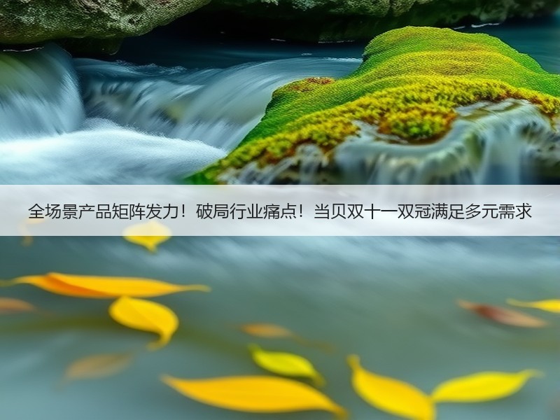 全场景产品矩阵发力！破局行业痛点！当贝双十一双冠满足多元需求