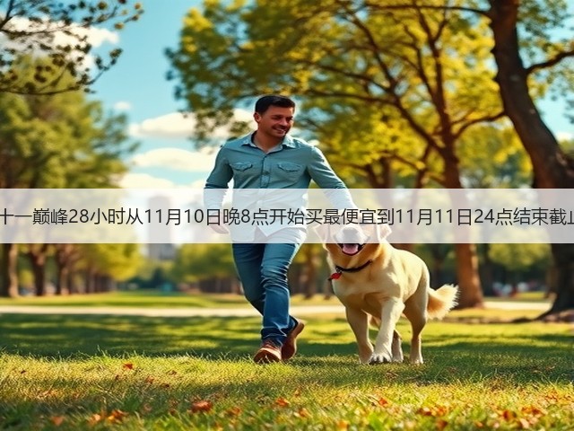 2025双十一巅峰28小时从11月10日晚8点开始买最便宜到11月11日24点结束截止最划算(图1)