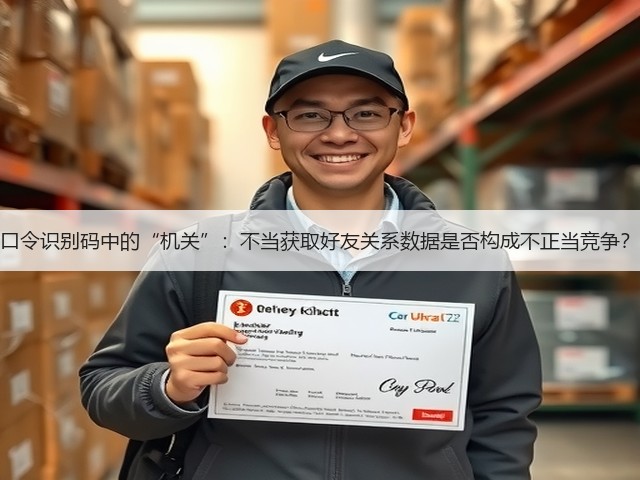 口令识别码中的“机关”:不当获取好友关系数据是否构成不正当竞争?(图3) 口令识别码中的“机关”:不当获取好友关系数据是否构成不正当竞争?(图3)