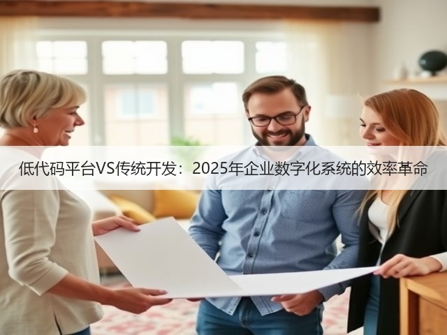 低代码平台VS传统开发:2025年企业数字化系统的效率革命(图1) 低代码平台VS传统开发:2025年企业数字化系统的效率革命(图1)