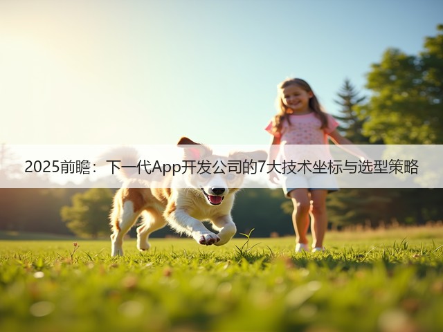 2025前瞻：下一代App开发公司的7大技术坐标与选型策略(图2)