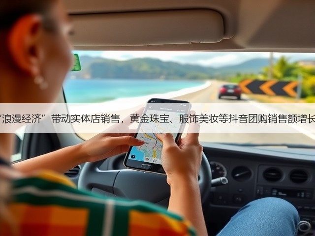 七夕“浪漫经济”带动实体店销售，黄金珠宝、服饰美妆等抖音团购销售额增长超2倍(图1)