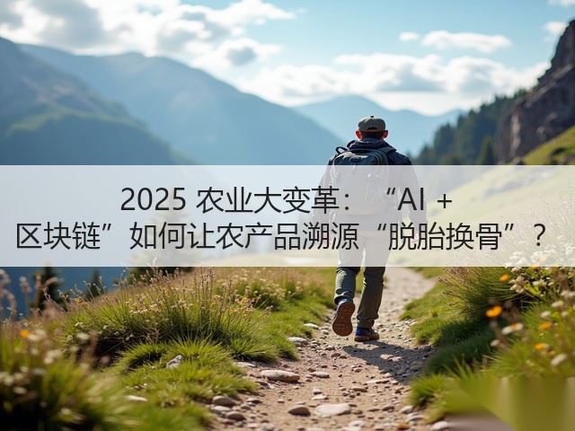 2025 农业大变革:“AI + 区块链”如何让农产品溯源“脱胎换骨”?(图3) 2025 农业大变革:“AI + 区块链”如何让农产品溯源“脱胎换骨”?(图3)