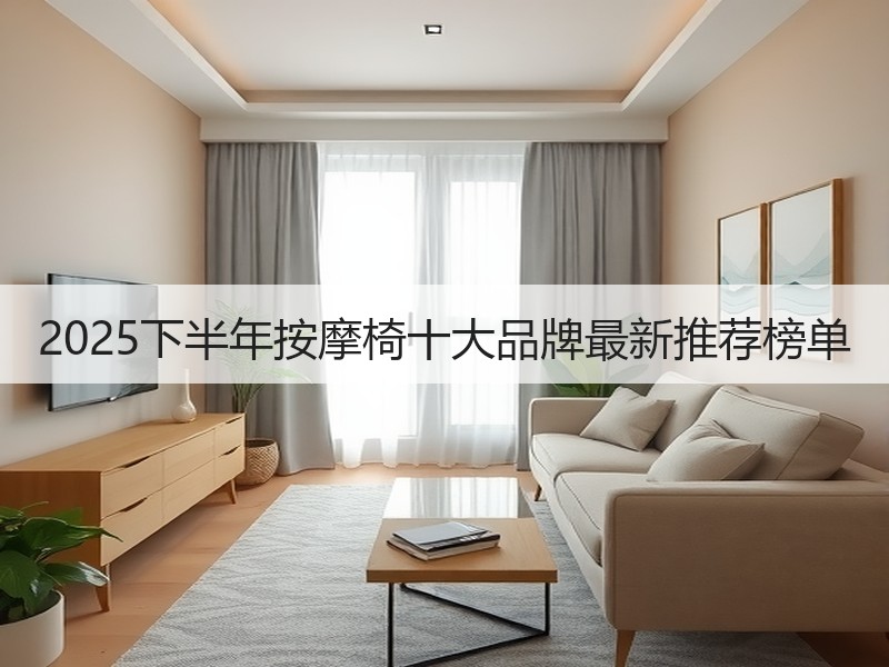 2025下半年按摩椅十大品牌最新推荐榜单