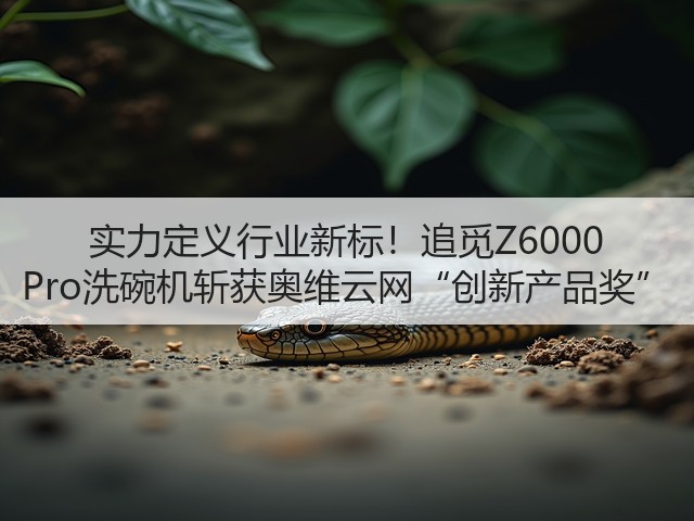 实力定义行业新标！追觅Z6000 Pro洗碗机斩获奥维云网“创新产品奖”(图3)