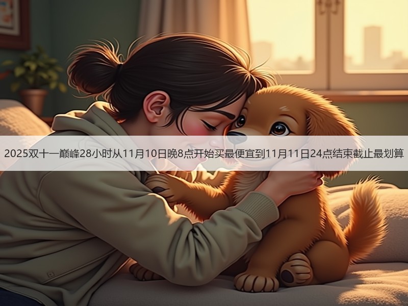 2025双十一巅峰28小时从11月10日晚8点开始买最便宜到