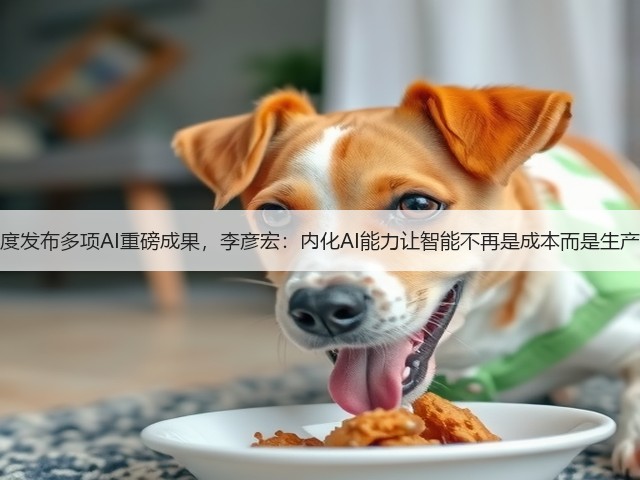 百度发布多项AI重磅成果，李彦宏：内化AI能力让智能不再是成本而是生产力(图1)